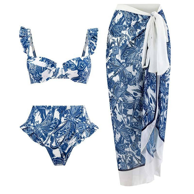 Porcelain 3 Piece Bikini