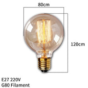 Retro Vintage Edison Bulb E27 40w 220v Ampoule Vintage Bulb Edison Lamp Filament Incandescent Light Bulb Led Retro Lamp Decor