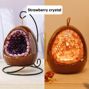 Natural Amethyst Cave Light