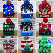 Luminous Xmas Knitted LED Hat