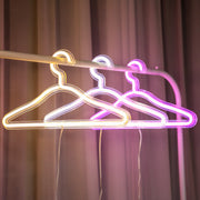 LED Neon Clothes Hanger Rack