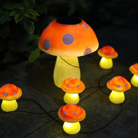 Solar Mushroom LED Garden Lights