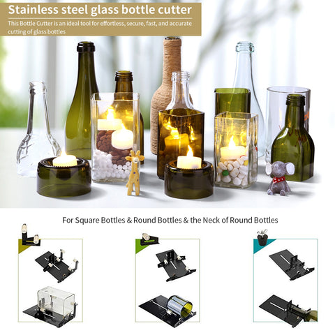 DIY Glass Bottle Cutter Square & Round