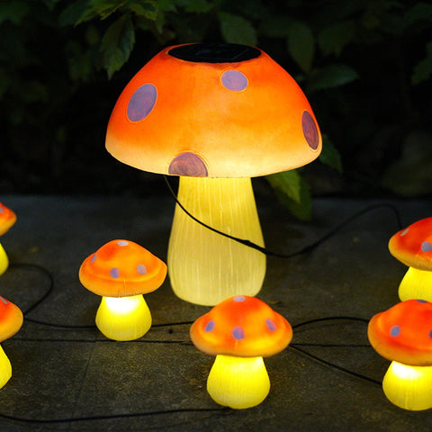 Solar Mushroom LED Garden Lights