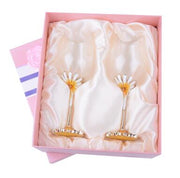 Crystal Enamel Wine Glasses