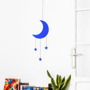 Acrylic Blue Fantasy Moon Chain Wall Hanging Decoration