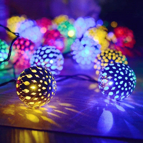 3m Rattan Ball Lights