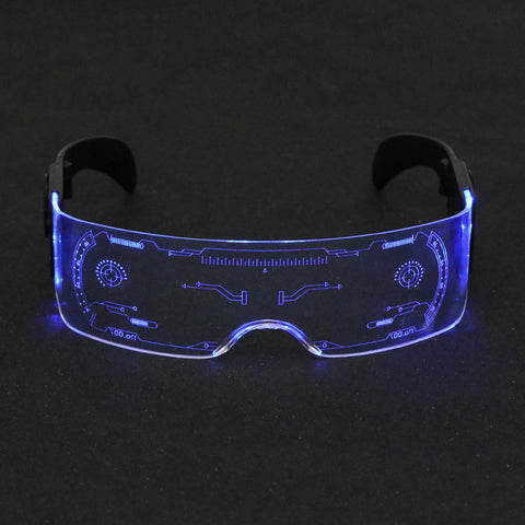 LED luminescent glasses for men and women  futuristic technology