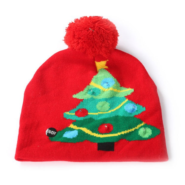 Luminous Xmas Knitted LED Hat