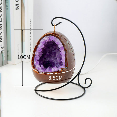 Natural Amethyst Cave Light