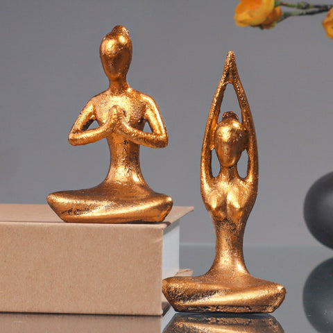 Retro Yoga Figures