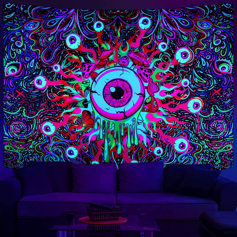 UV Reactive Hanging Wall Tapestry