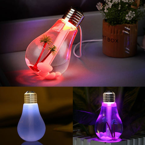 LED Ultrasonic Bulb - Humidifier & Oil Diffuser