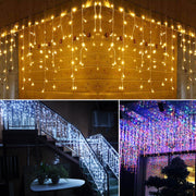 Led Icicle Light String 8 Mode Curtain