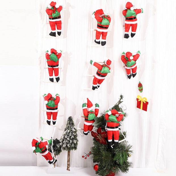 25cm Santa Ladder Hanging Decor