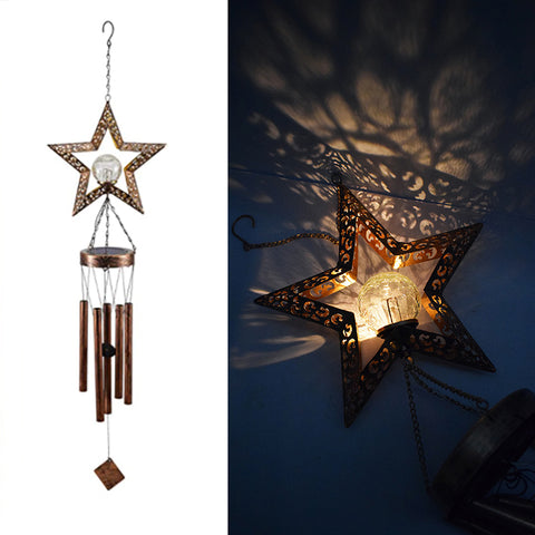 Solar Iron Moon Wind Chime