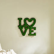 LOVE Letter Art Moss Wall Decor