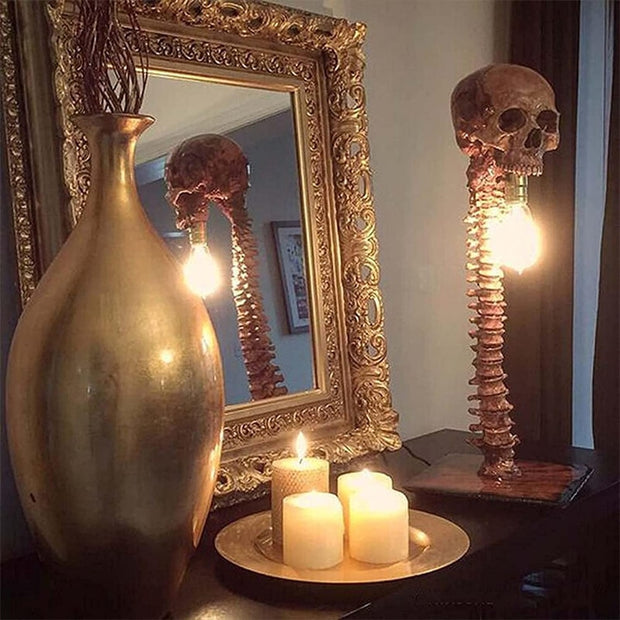 Skeleton Skull Lamp