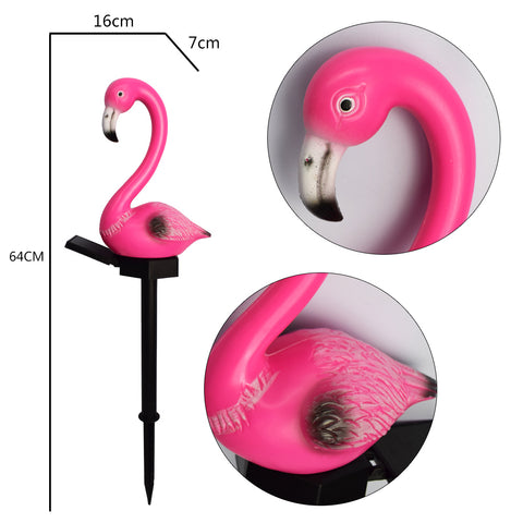 LED Solar Flamingo Desert Garden Light