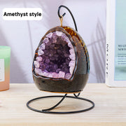 Natural Amethyst Cave Light