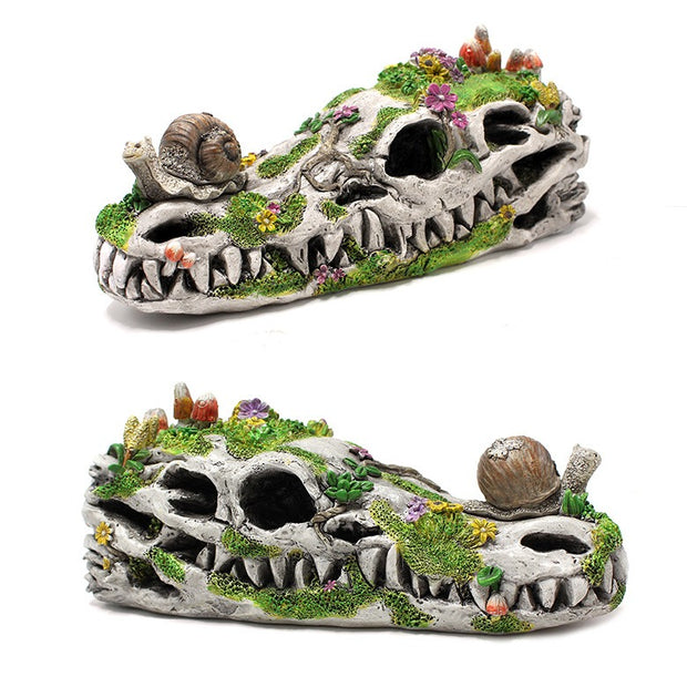 Crocodile Resin Garden Decor