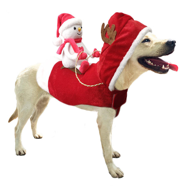 Riding Santa Dog Jacket