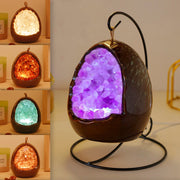 Natural Amethyst Cave Light