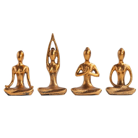 Retro Yoga Figures