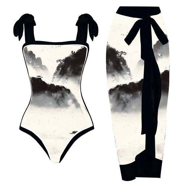 New you One Piece Bikini & Skirt