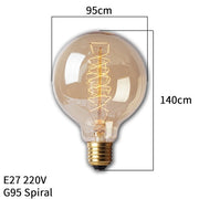 Retro Vintage Edison Bulb E27 40w 220v Ampoule Vintage Bulb Edison Lamp Filament Incandescent Light Bulb Led Retro Lamp Decor