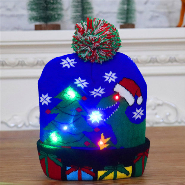 Luminous Xmas Knitted LED Hat