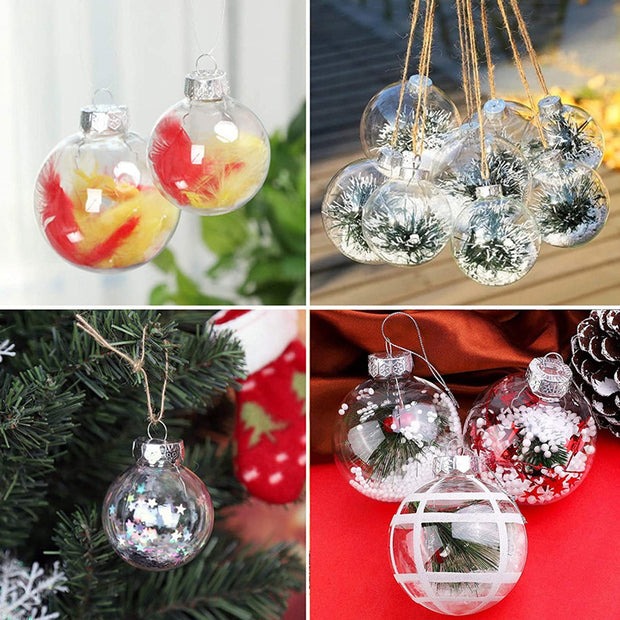 DIY Seasonal Transparent Ball 6pcs 6/8/10CM