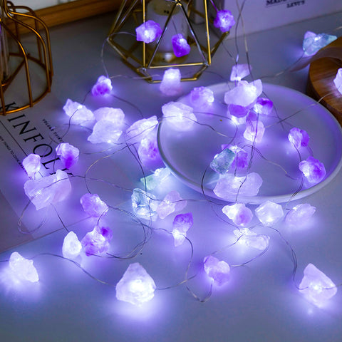 Natural Pink Amethyst Lights