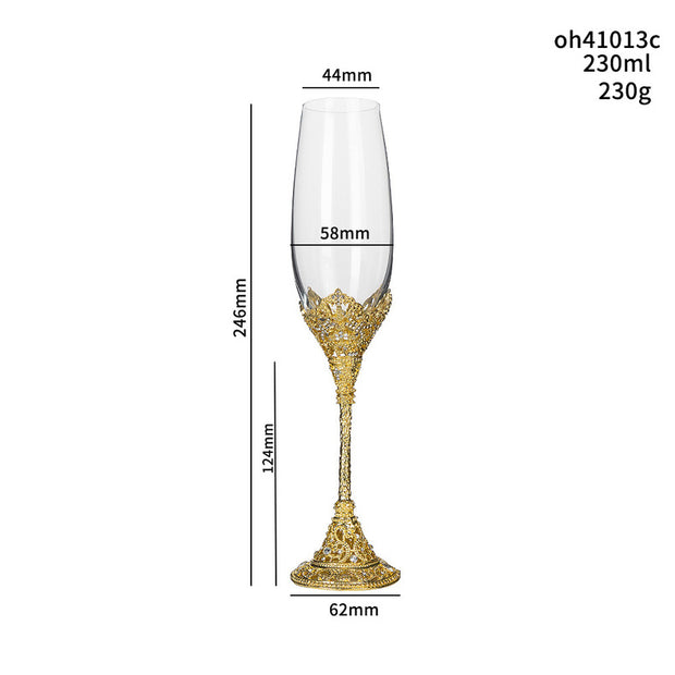 Vintage Champagne Crystal Glasses