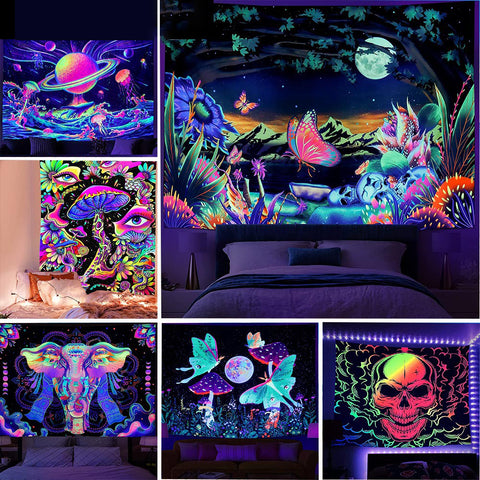 UV Reactive Hanging Wall Tapestry