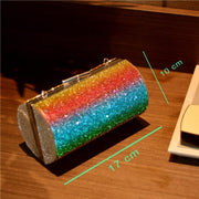 Rainbow Rhinestone Purse