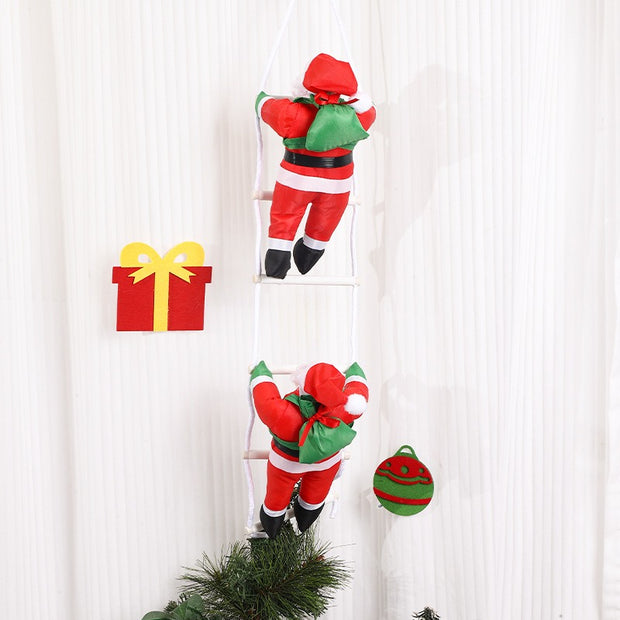 25cm Santa Ladder Hanging Decor