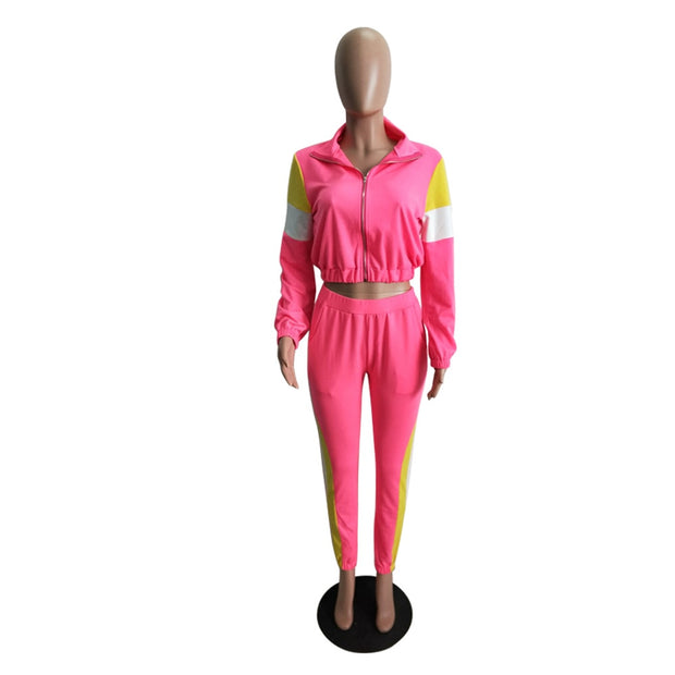 Women Tracksuit Top and Pant Sweatsuit