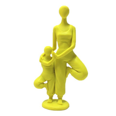 Resin Mama-Kid Bond Statue