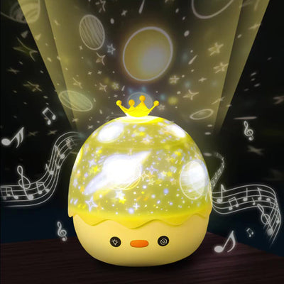 Cute Crown Duck Projector Light Atmosphere Light Night Light Star Light Sleep Light