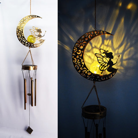 Solar Iron Moon Wind Chime