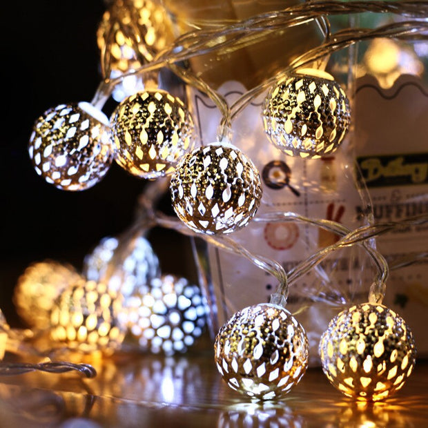 3m Rattan Ball Lights