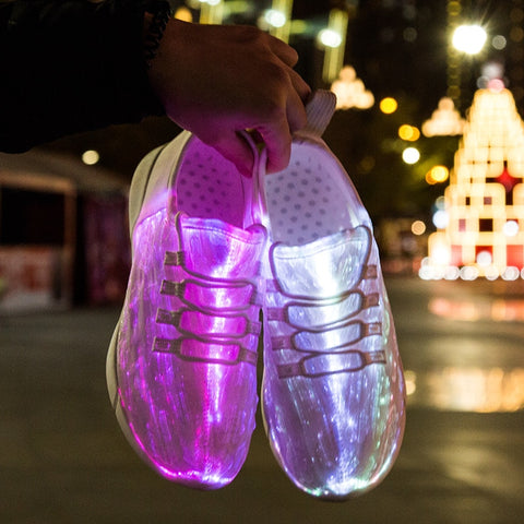 Unisex Fiber Optic Nebula Shoes