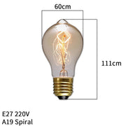 Retro Vintage Edison Bulb E27 40w 220v Ampoule Vintage Bulb Edison Lamp Filament Incandescent Light Bulb Led Retro Lamp Decor