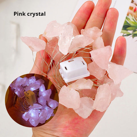 Natural Pink Amethyst Lights