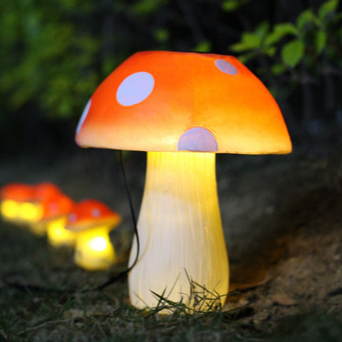 Solar Mushroom LED Garden Lights