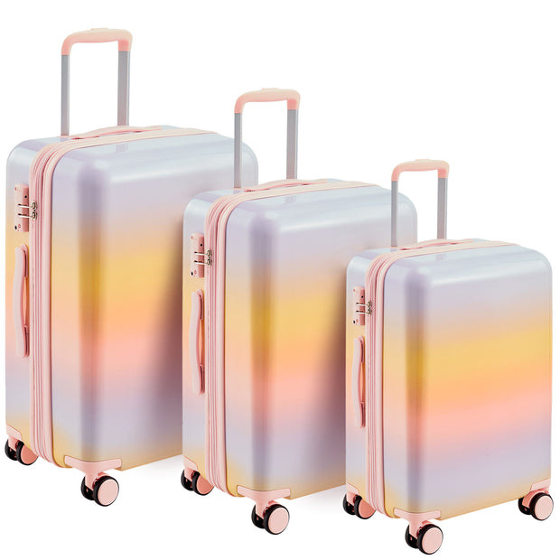 Sunset 3 Piece Hardshell Suitcase Set