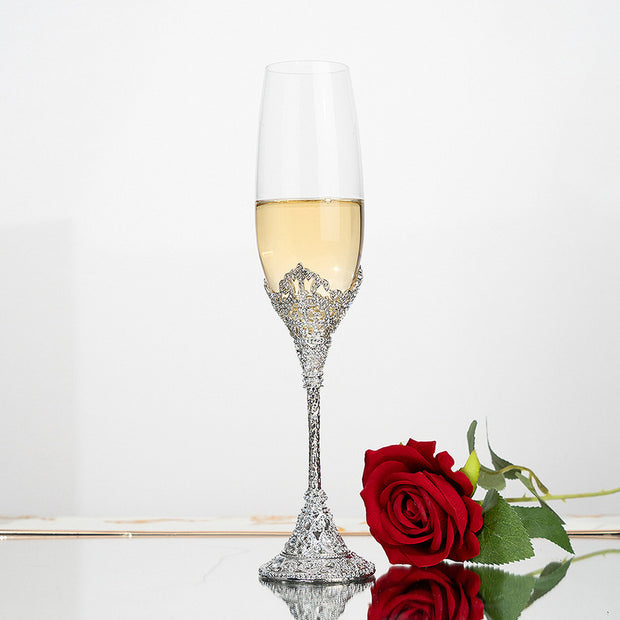 Vintage Champagne Crystal Glasses