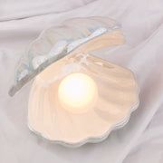 Mermaid Ceramic Shell Pearl Night Light