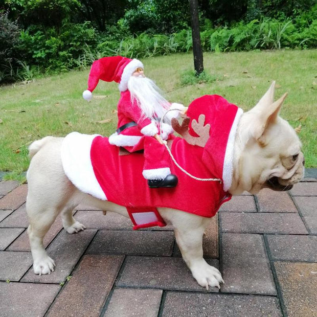 Riding Santa Dog Jacket